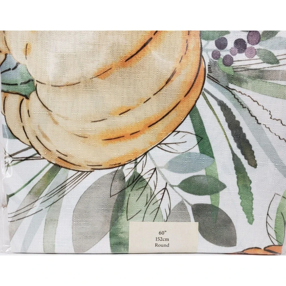 1 Printed Fabric Tablecloth, 60